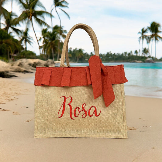 Borsa mare con nome - Ricamo